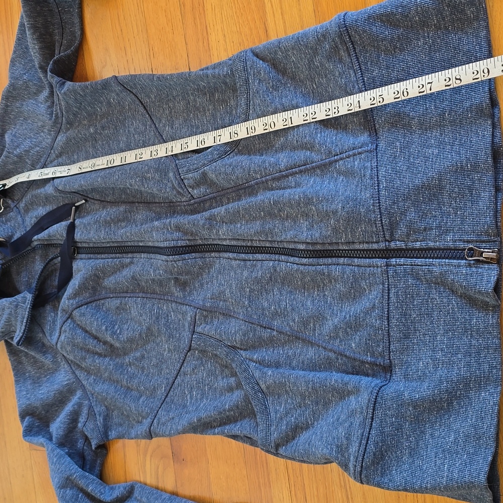 Athleta CYA Heathered Blue Hoodie Sweatshirt- M - Picture 8 of 12